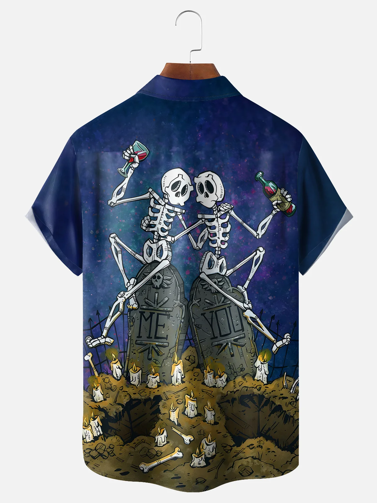 Tomb Stone Couple Shirt By David Lozeau