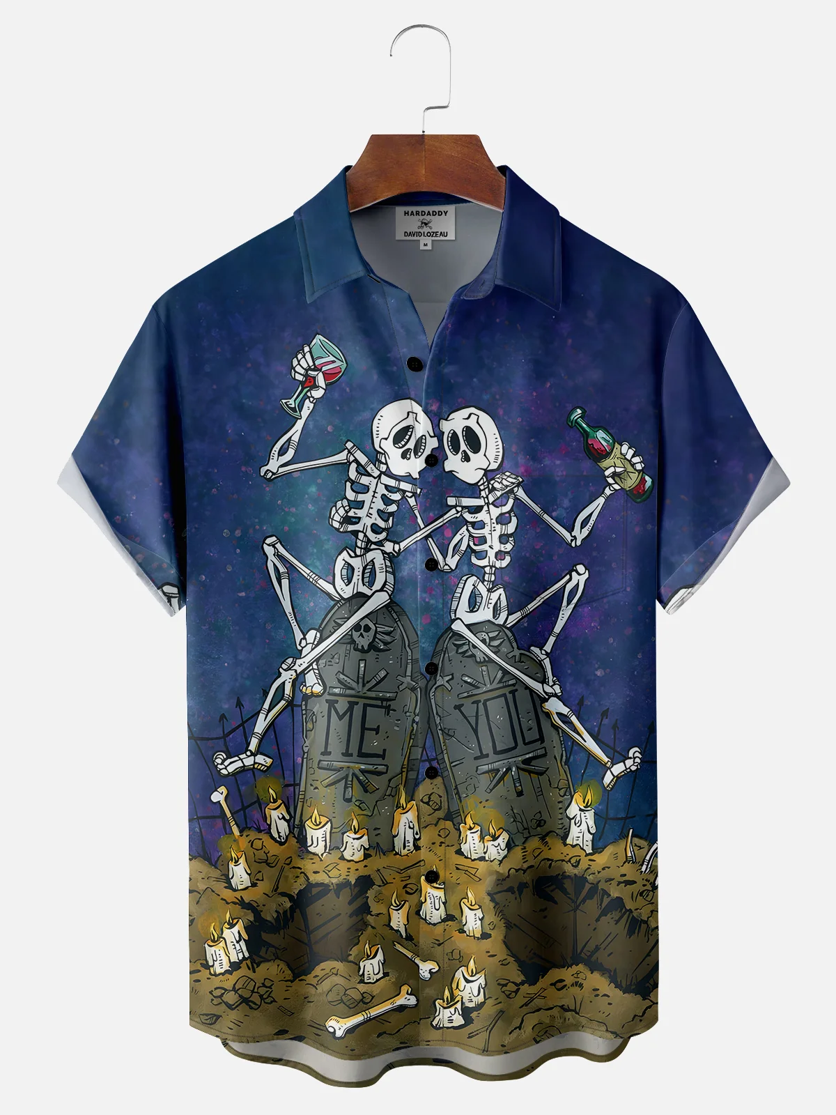 Tomb Stone Couple Shirt By David Lozeau