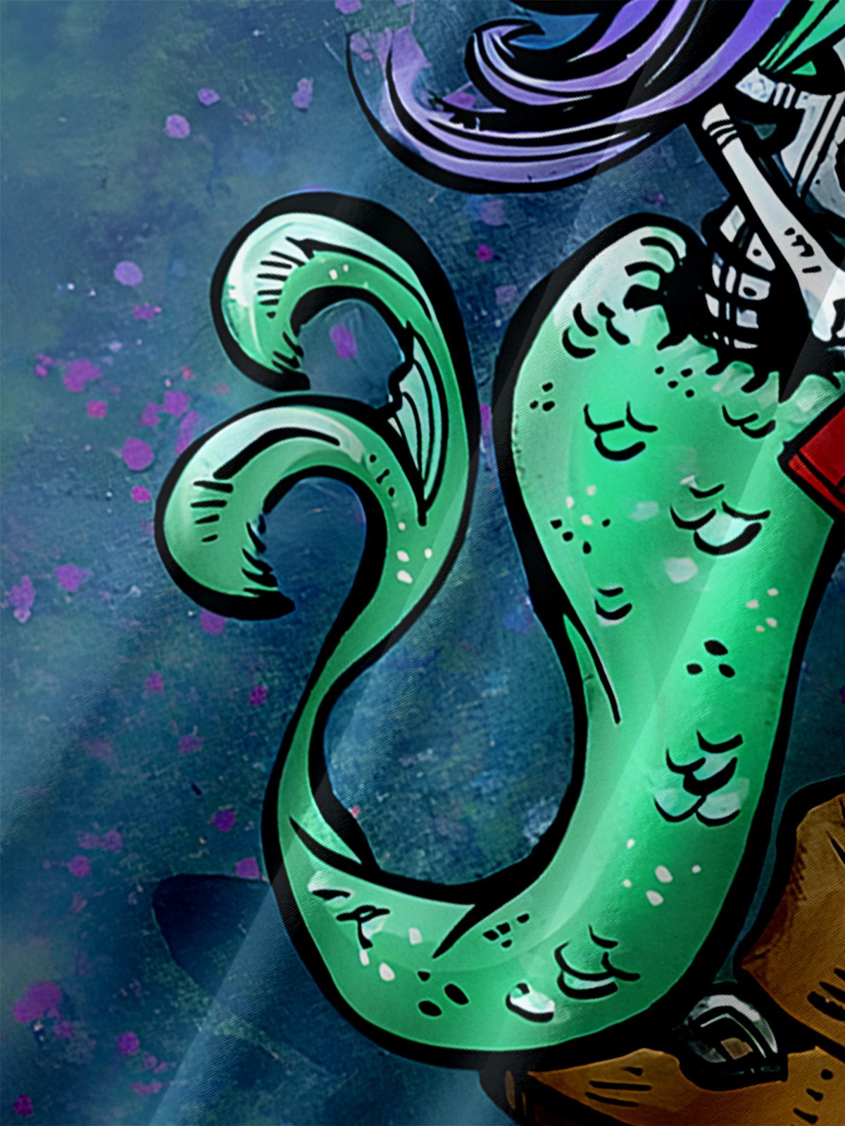 Captain And Teal Shirt By David Lozeau