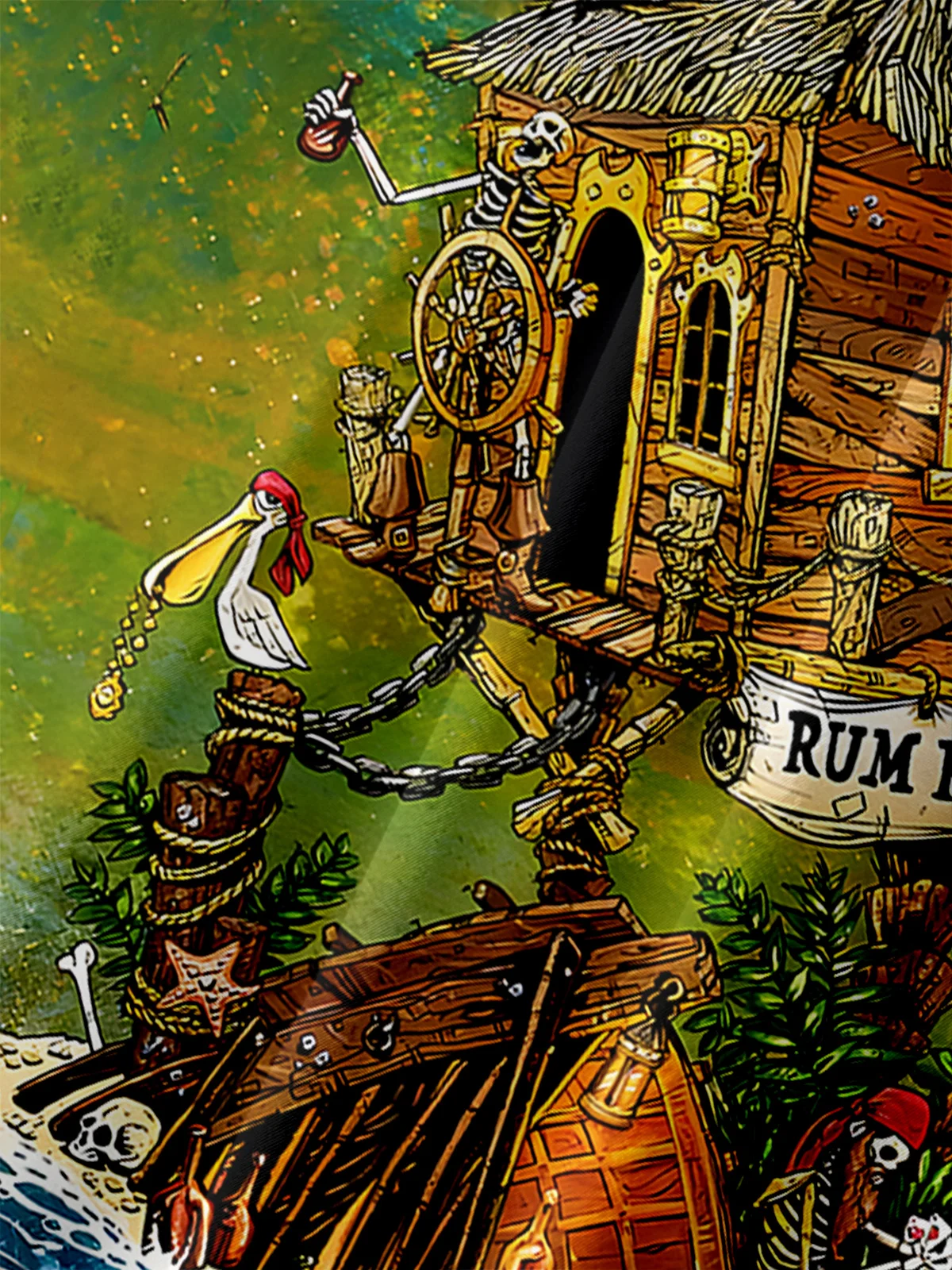 Rum Runners Resort Shirt By David Lozeau