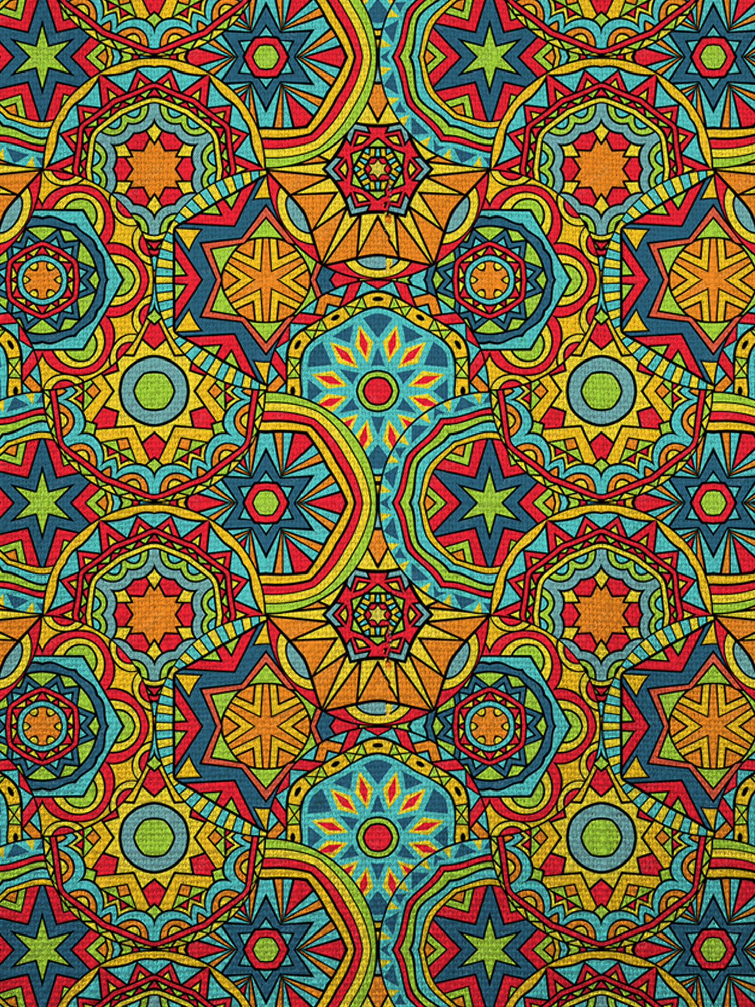 Hardaddy Cotton Ethnic Geometric Oxford Shirt
