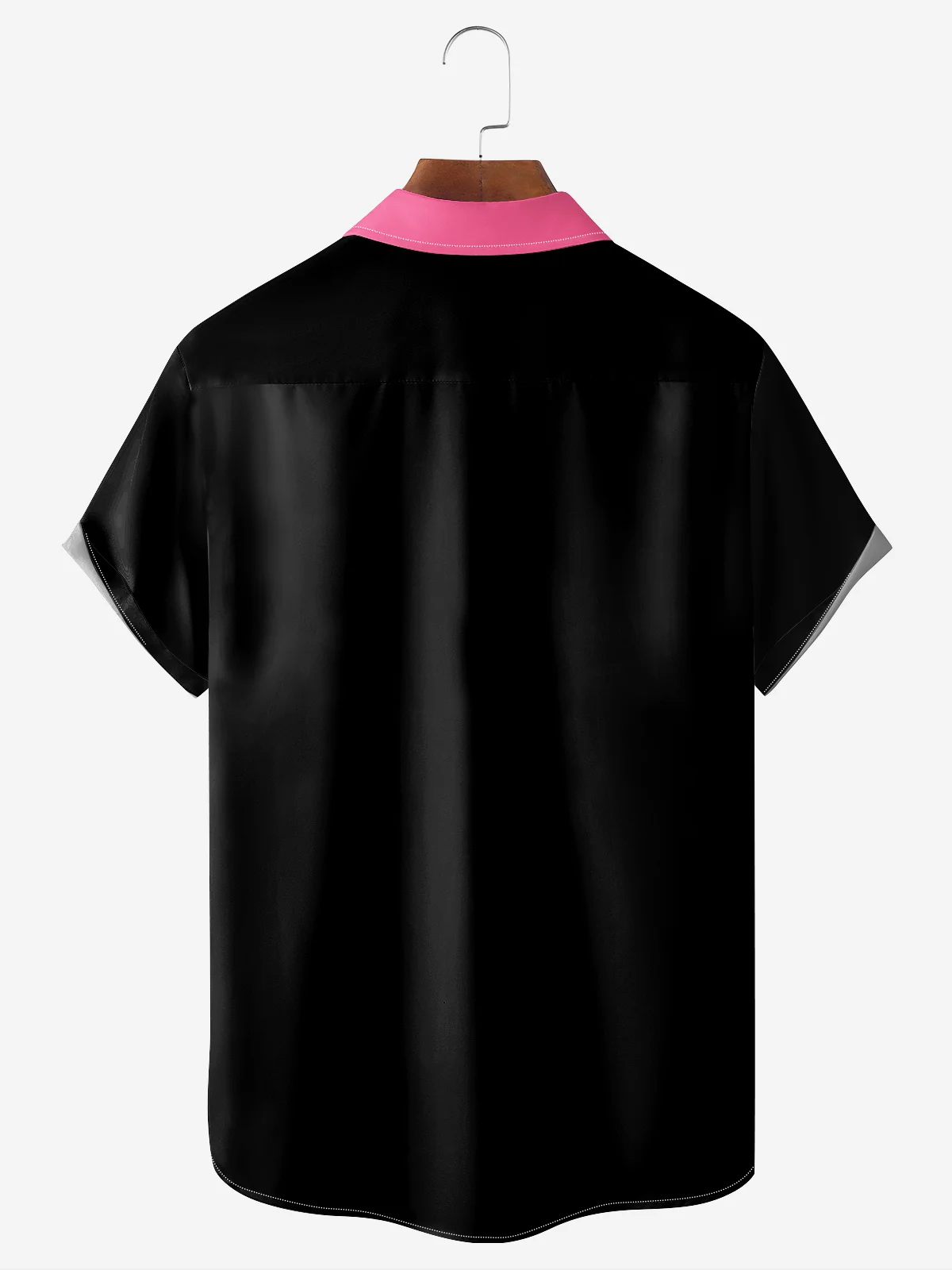 Hardaddy Moisture-wicking Cinco de Mayo Flamingo Chest Pocket Bowling Shirt