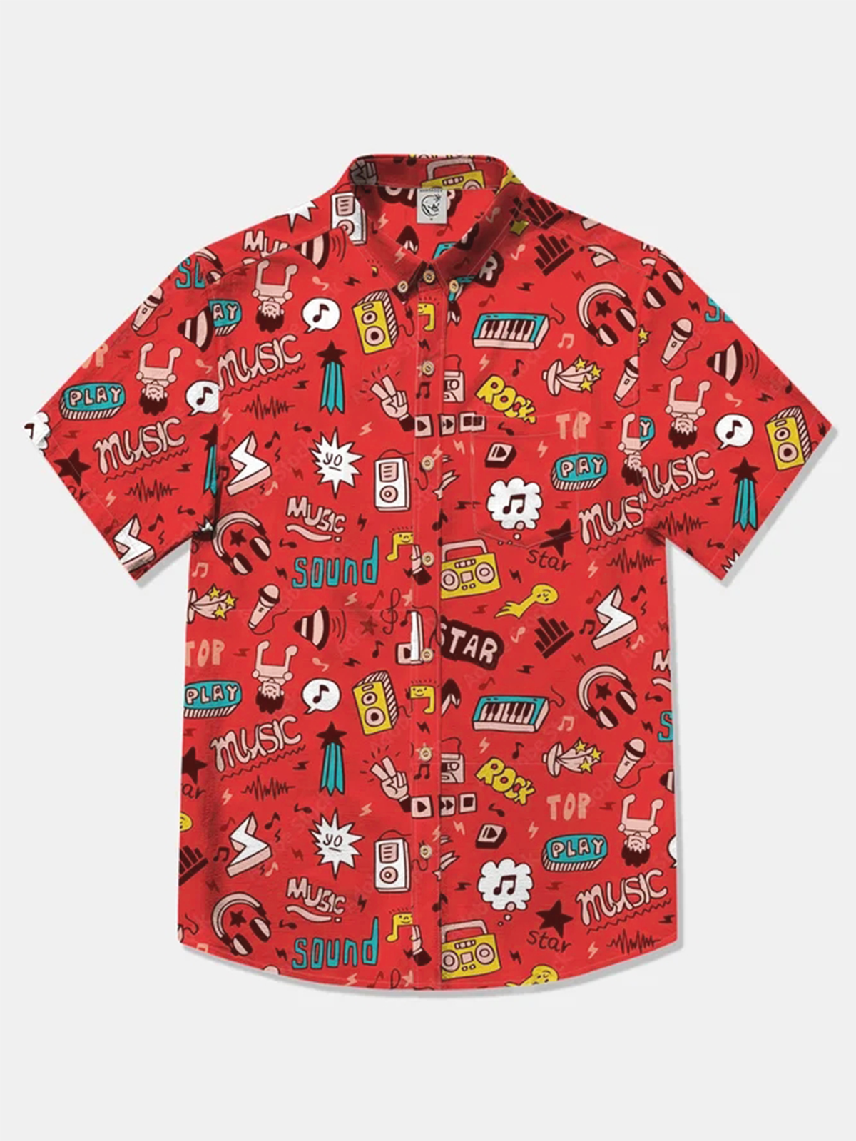 Hardaddy Cotton Music Party Oxford Shirt