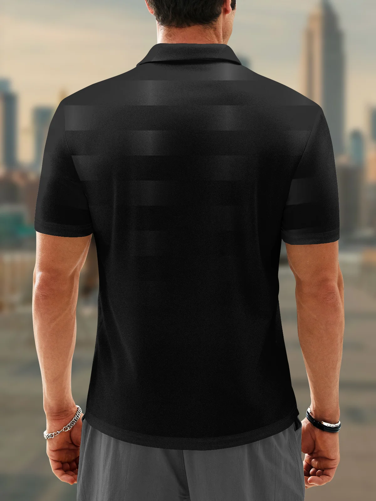 Hardaddy Moisture Wicking Golf Polo 3D Gradient Abstract Geometric