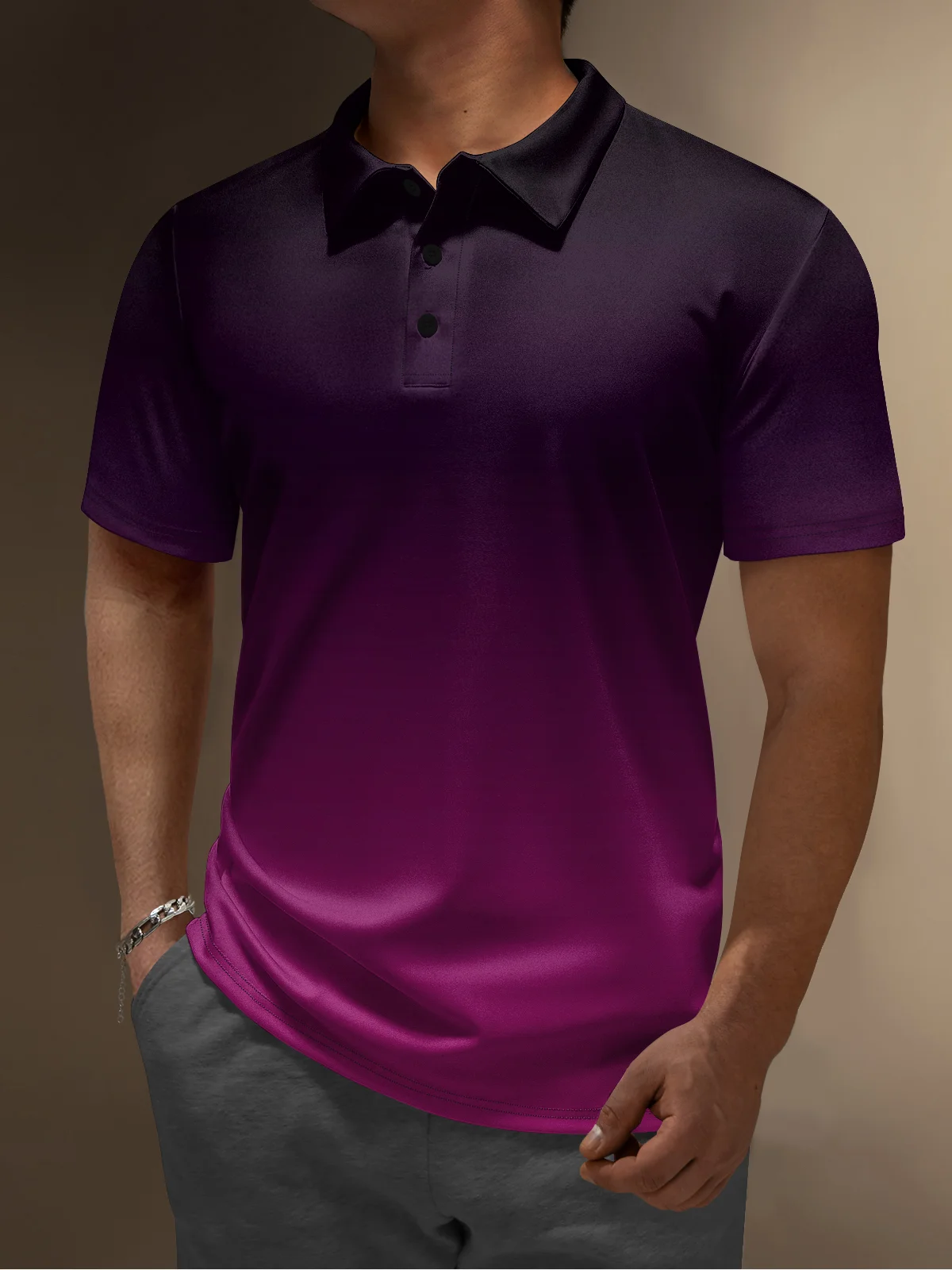 Hardaddy Moisture-wicking Golf Polo Gradient Color