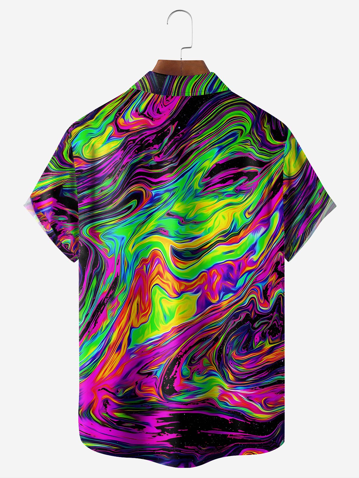 Hardaddy Moisture-wicking Abstract Textured Chest Pocket Casual Shirt