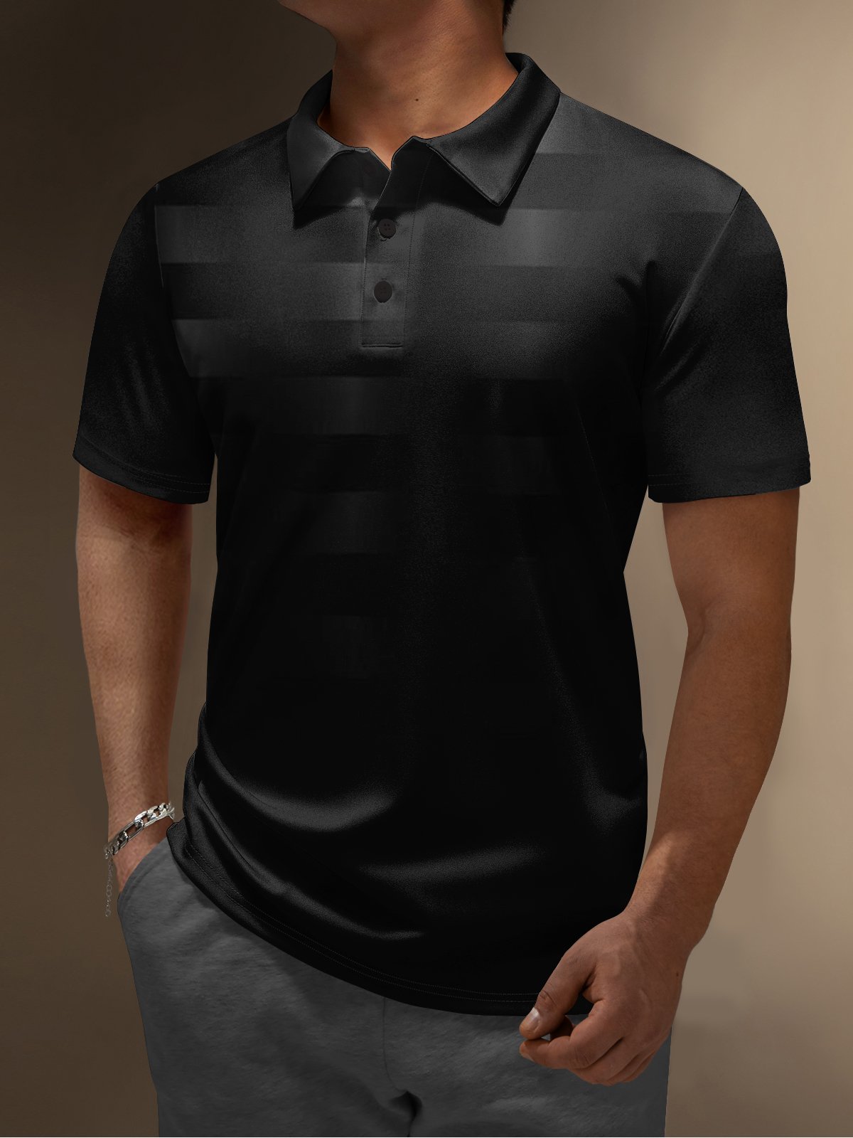 Hardaddy Moisture Wicking Golf Polo 3D Gradient Abstract Geometric