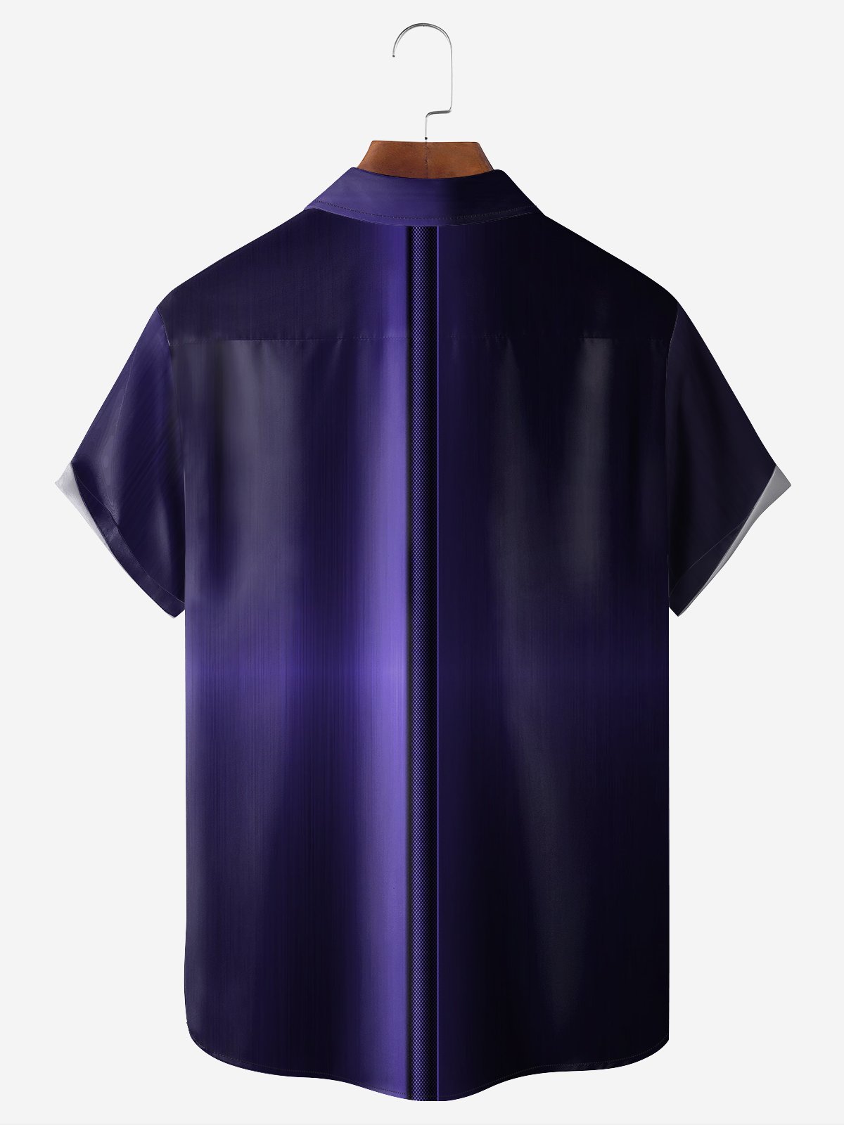 Hardaddy Moisture-wicking Breathable Ombre Chest Pocket Bowling Shirt