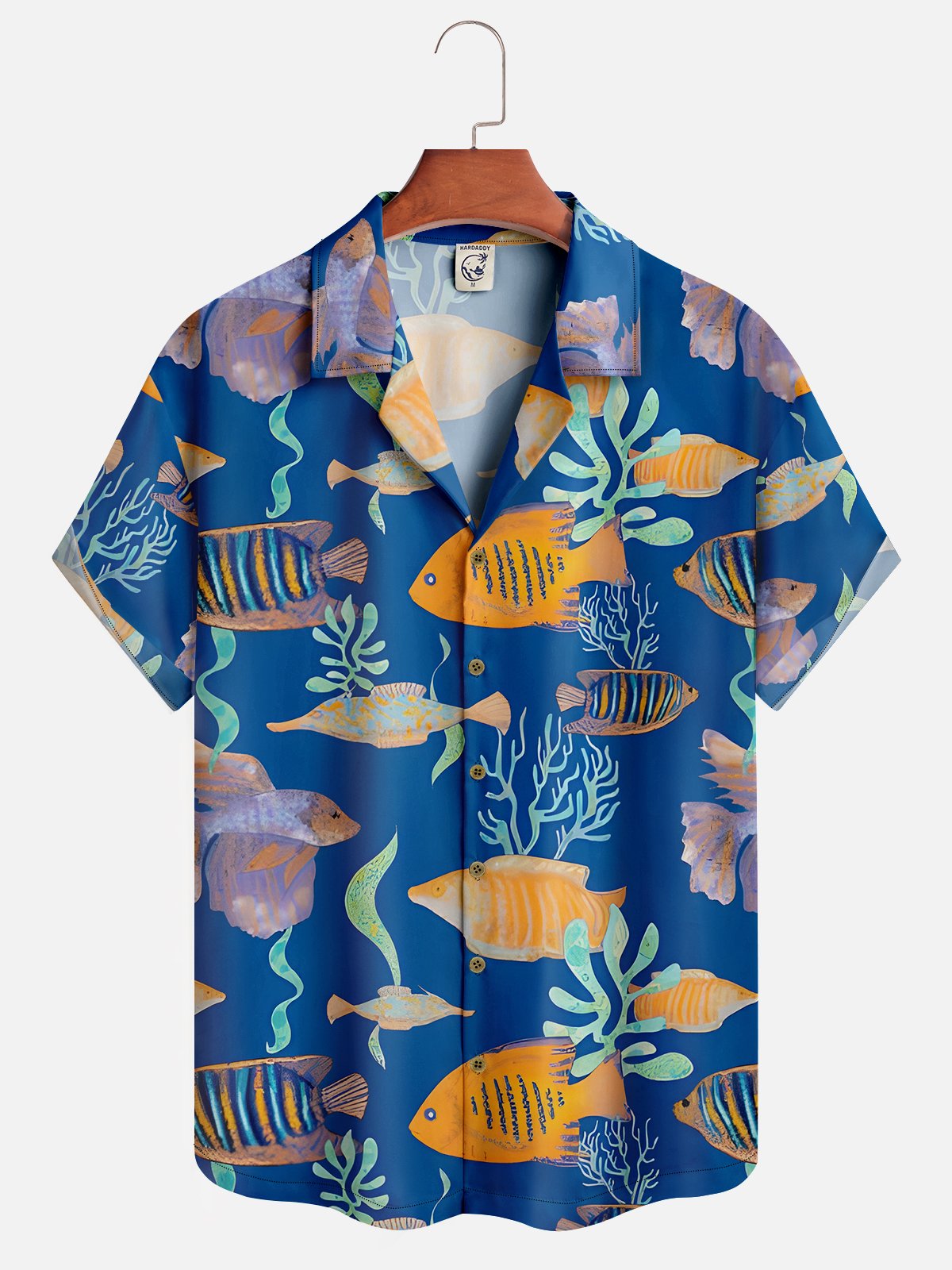 Hardaddy Moisture-wicking Marine Life Hawaiian Shirt