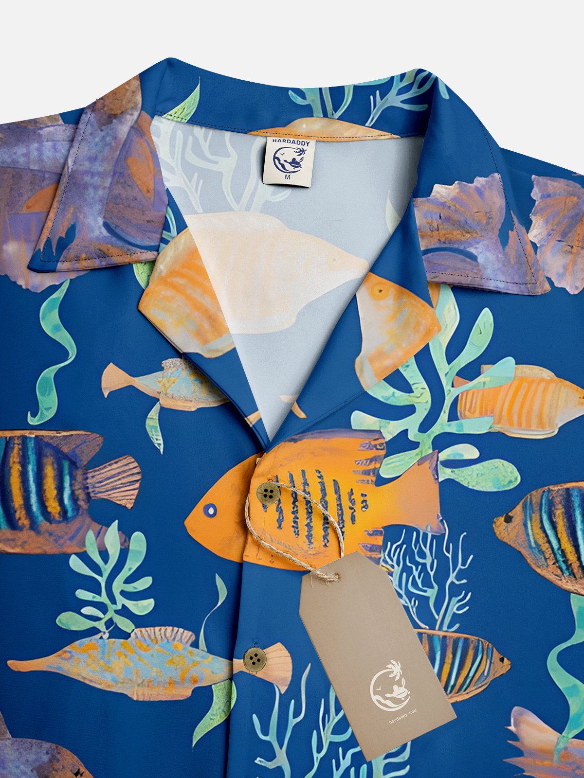 Hardaddy Moisture-wicking Marine Life Hawaiian Shirt