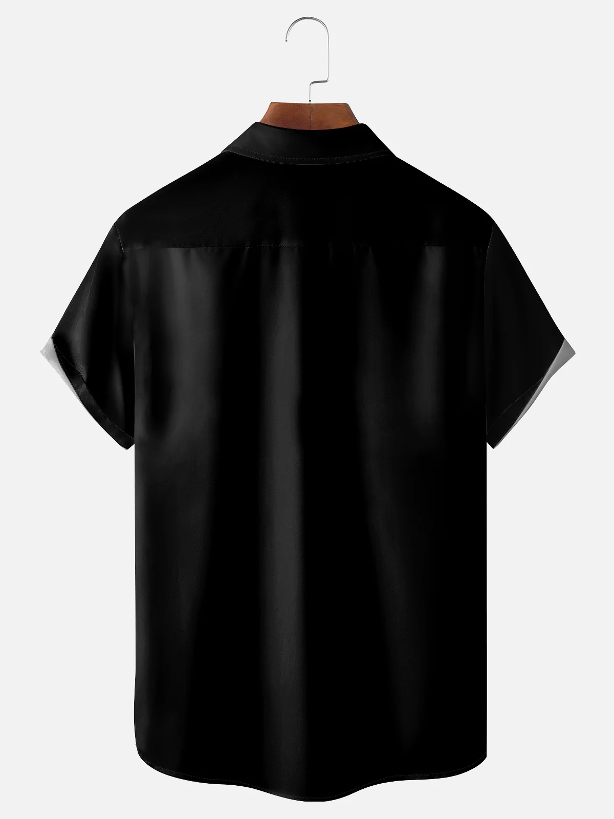 Hardaddy Black-white Plaid Racing Pocket Bowling Shirt