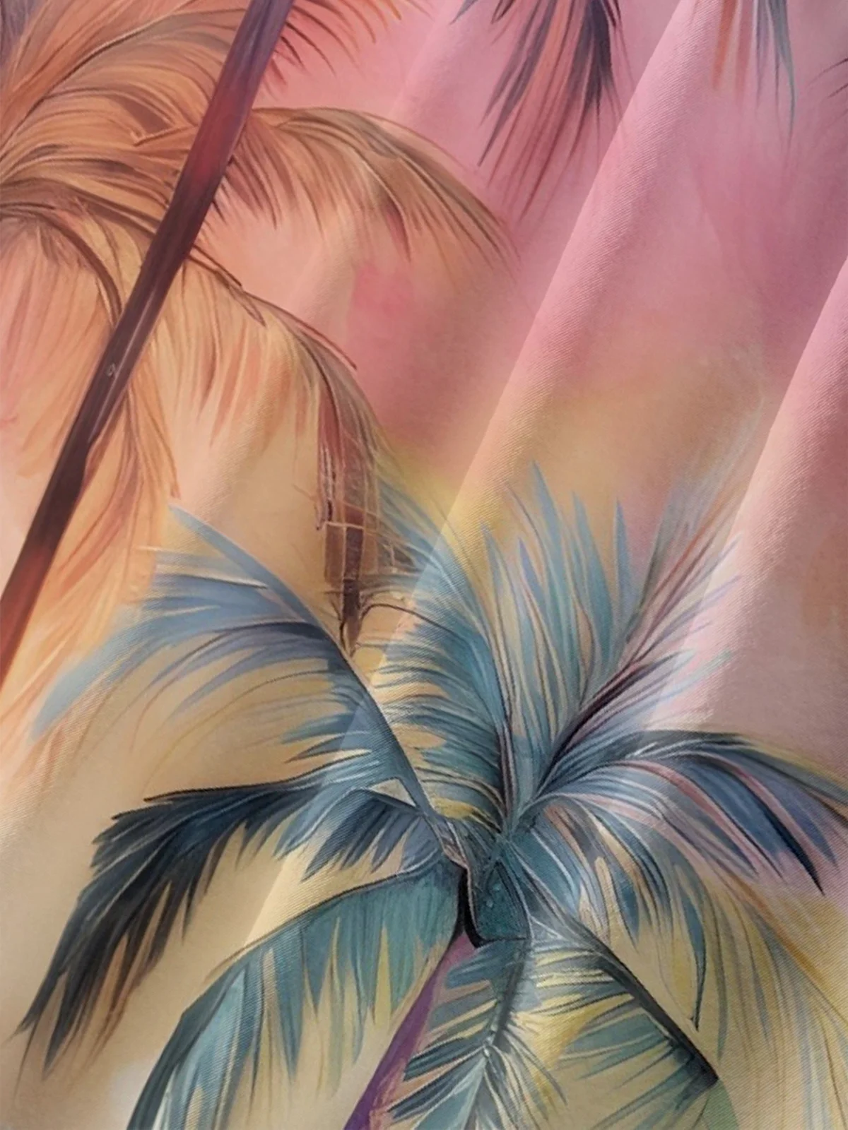 Hardaddy Moisture-wicking Coconut Tree Chest Pocket Hawaiian Shirt