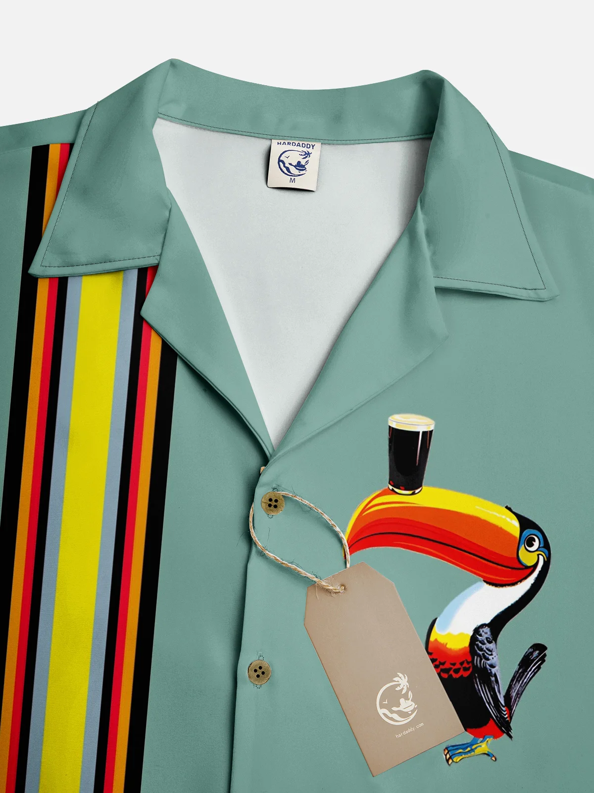 Hardaddy Moisture-wicking Tropical Toucan Bowling Shirt