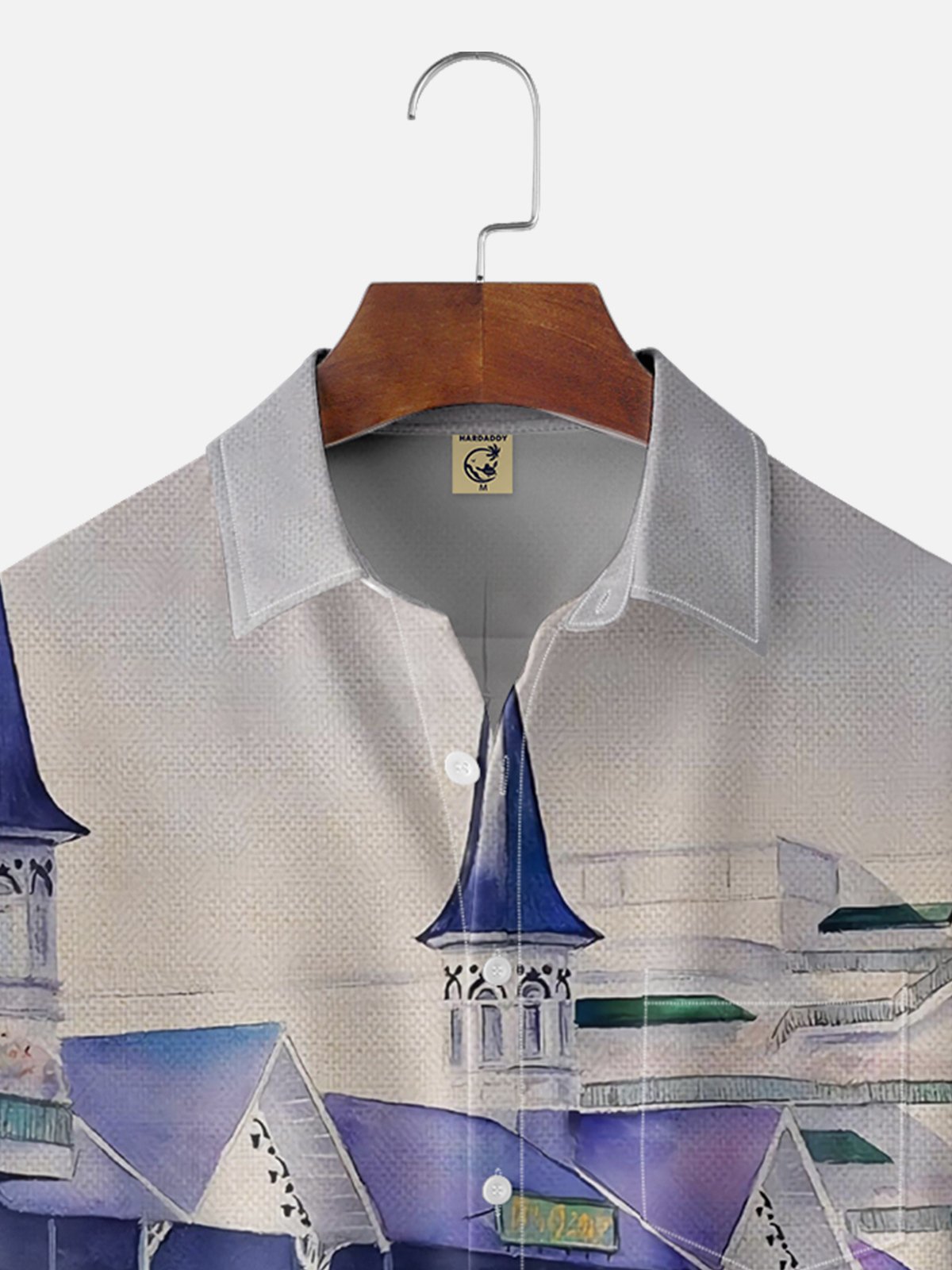 Men's Kentucky Derby Attire Moisture-Wicking Horse Racing Print Shirt