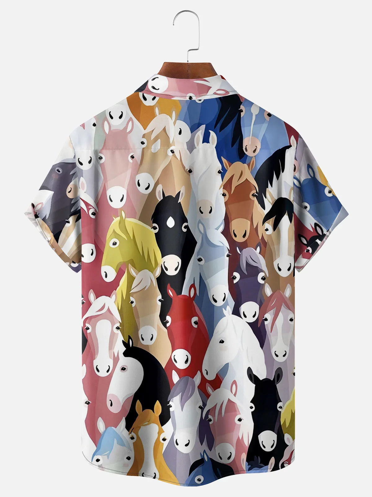 Moisture-wicking Kentucky Derby Chest Pocket Hawaiian Shirt