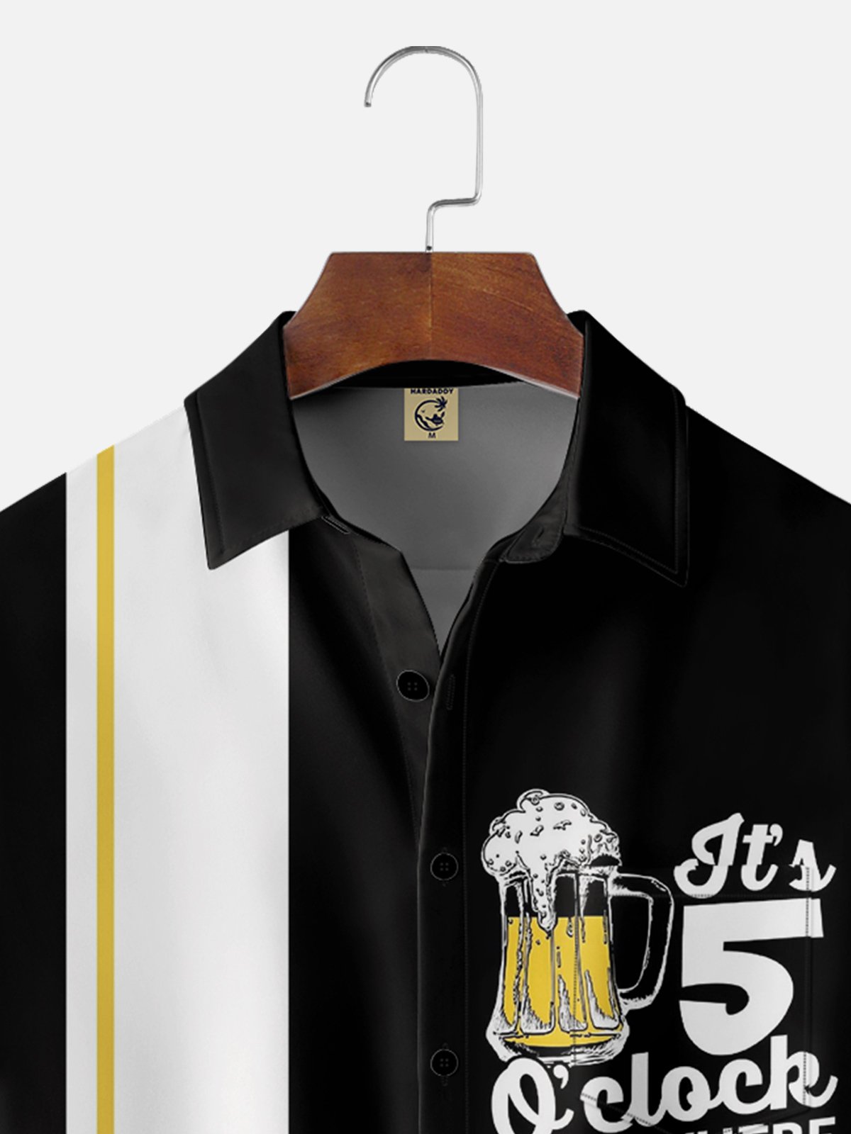 Moisture-wicking Beer Festival Chest Pocket Hawaiian Shirt