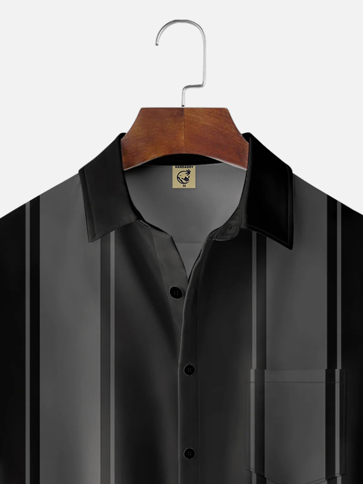 Hardaddy Shirts For Father Basic Chest Pocket Short Sleeve Bowling Shirt