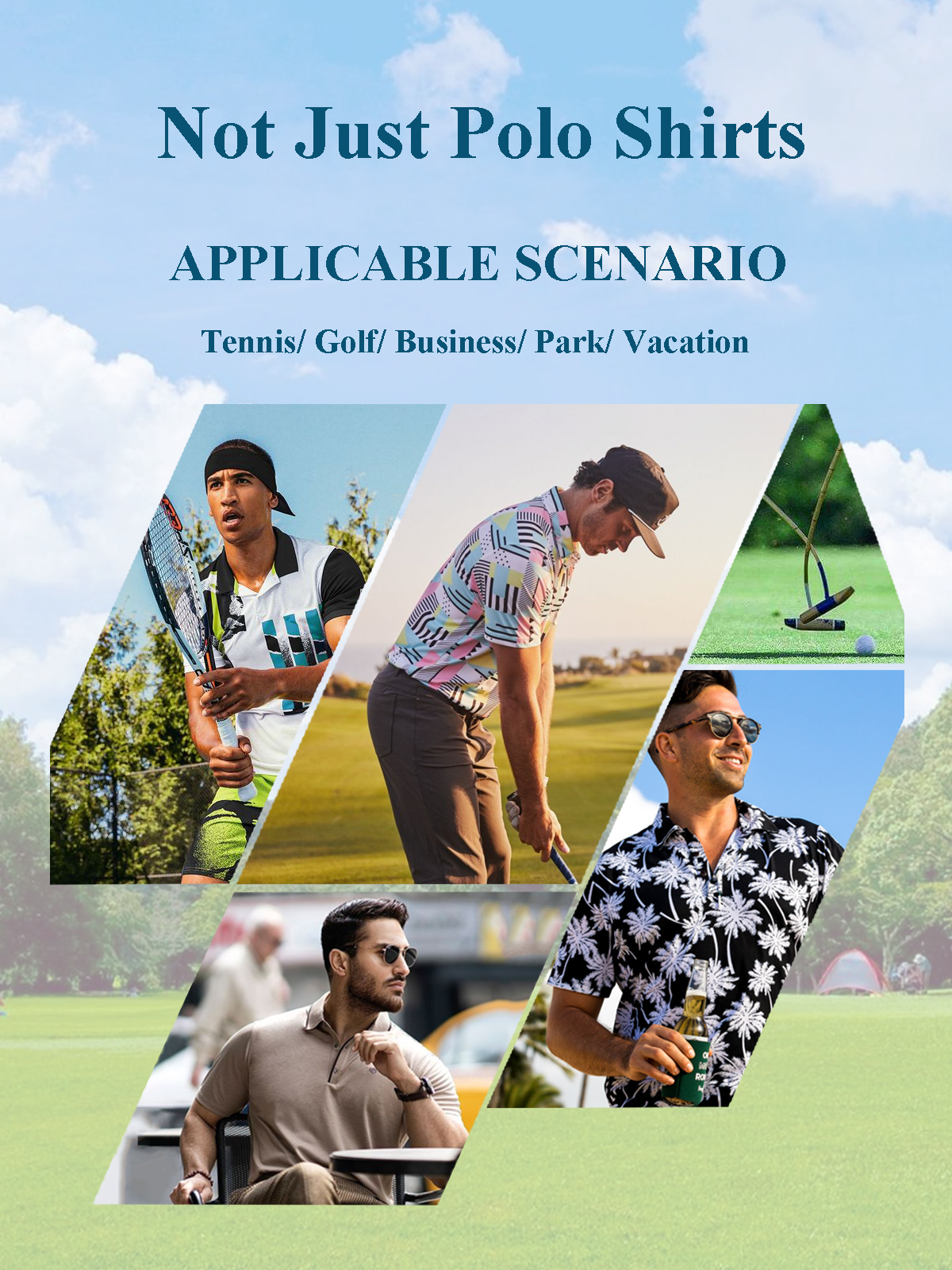 Moisture Wicking Golf Polo 3D Geometry