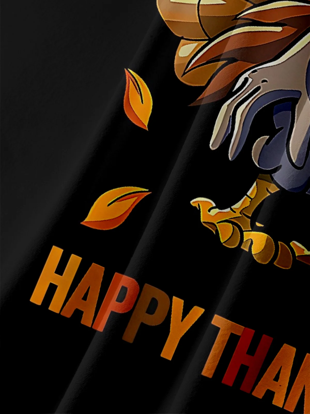 Tall Size Moisture-wicking Thanksgiving Football Turkey Chest Pocket Hawaiian Shirt