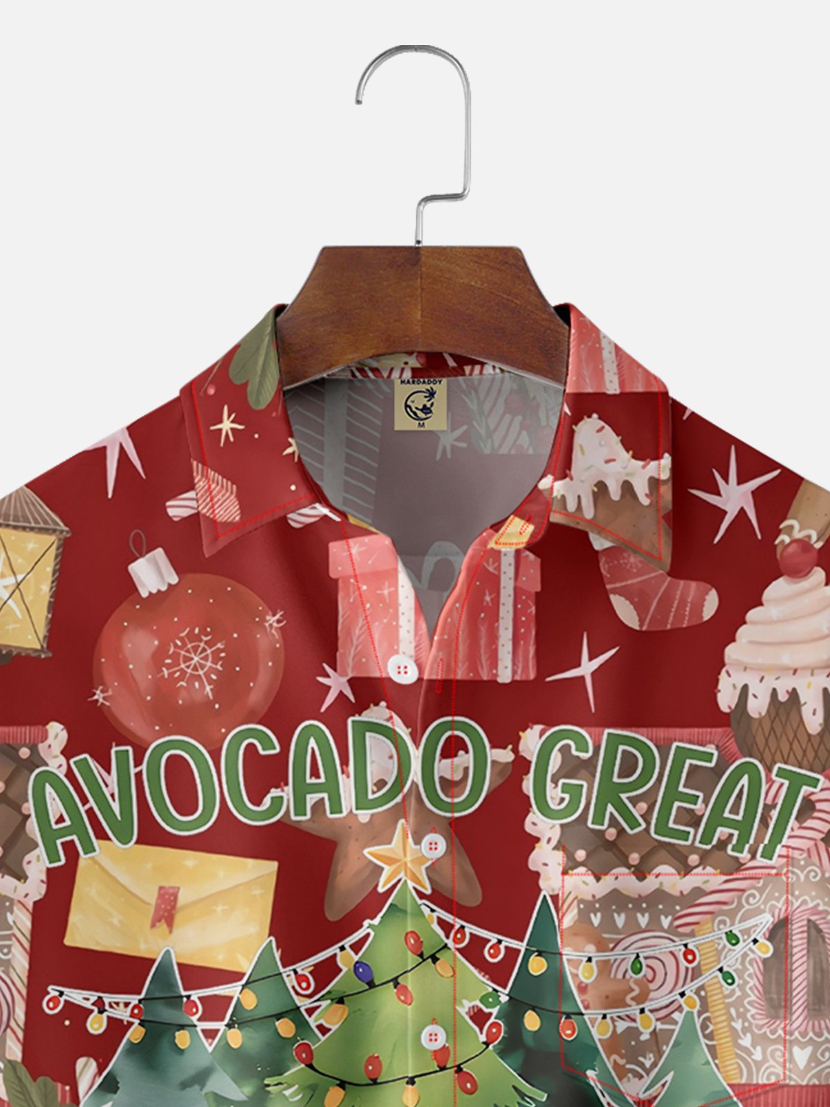 Moisture-wicking Avocado Great Christmas Chest Pocket Casual Shirt