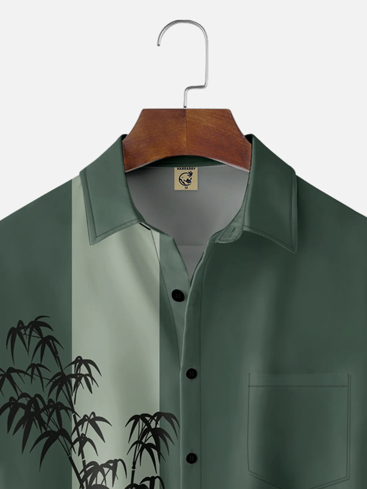 Moisture-wicking Breathable Bamboo Chest Pocket Bowling Shirt