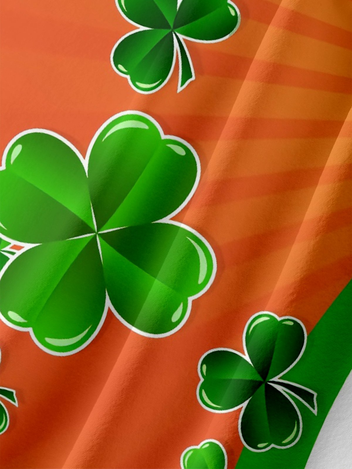 Moisture Wicking St. Patrick's Shamrock Chest Pocket Casual Shirt