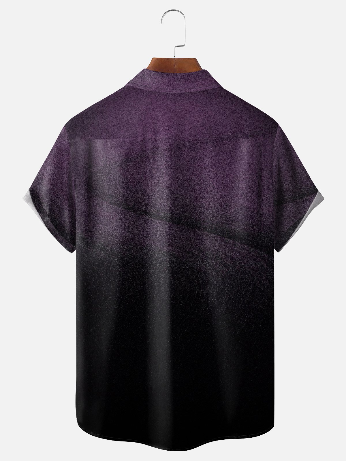 Moisture-wicking Gradient Color Chest Pocket Casual Shirt