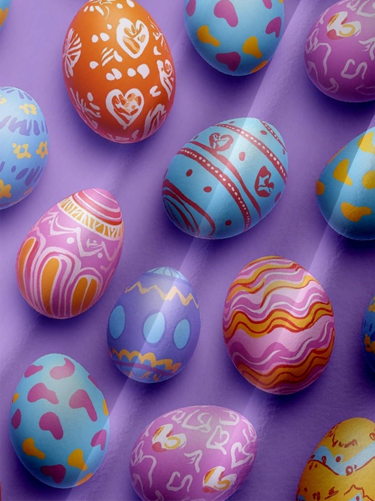 Moisture-wicking Easter Eggs Chest Pocket Casual Shirt