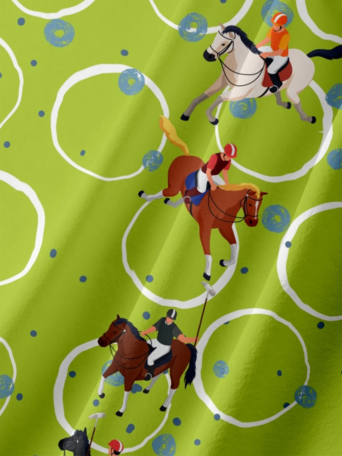 Moisture-wicking Kentucky Derby Horse Racing Chest Pocket Casual Shirt