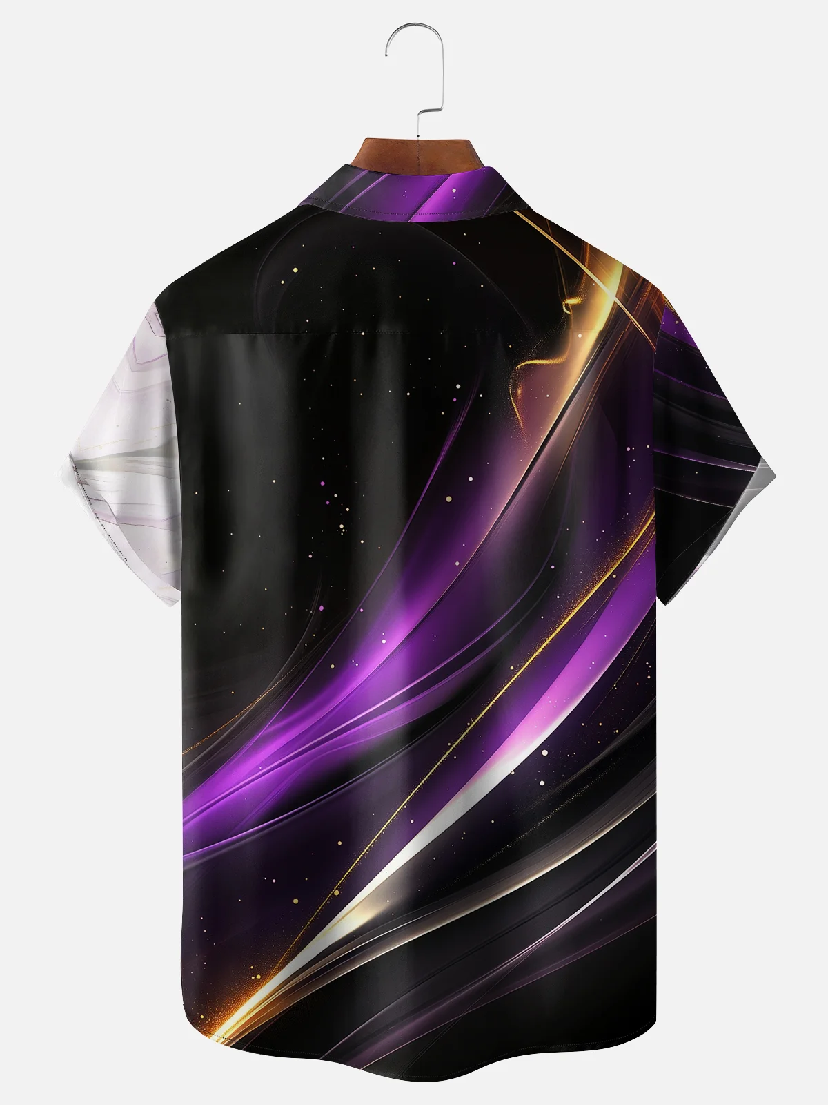 Moisture-wicking Gradient Geomatric Easter Jesus Christ Chest Pocket Casual Shirt
