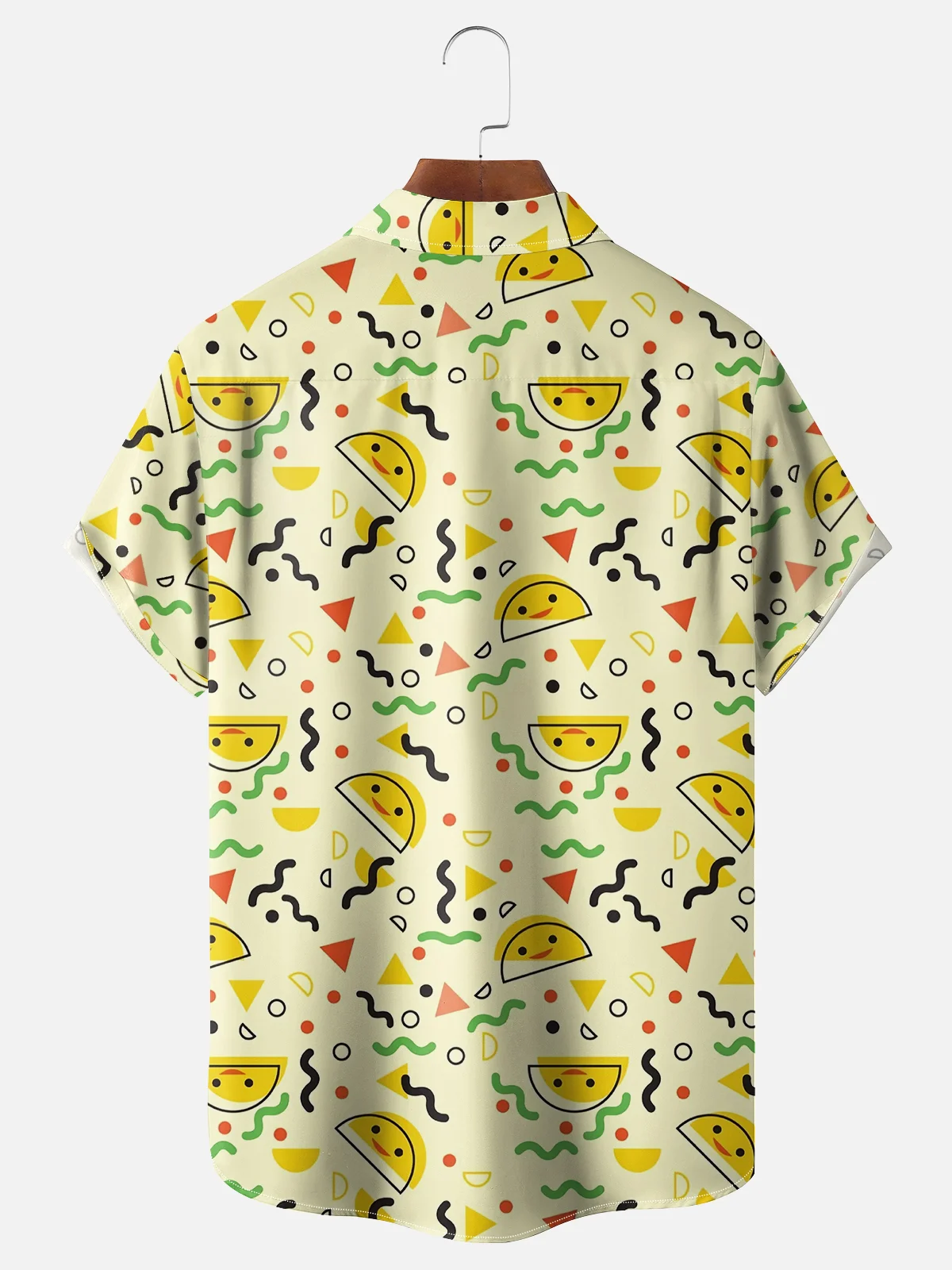 Moisture-wicking Funny Trump TACO Art Painting Chest Pocket Casual Shirt