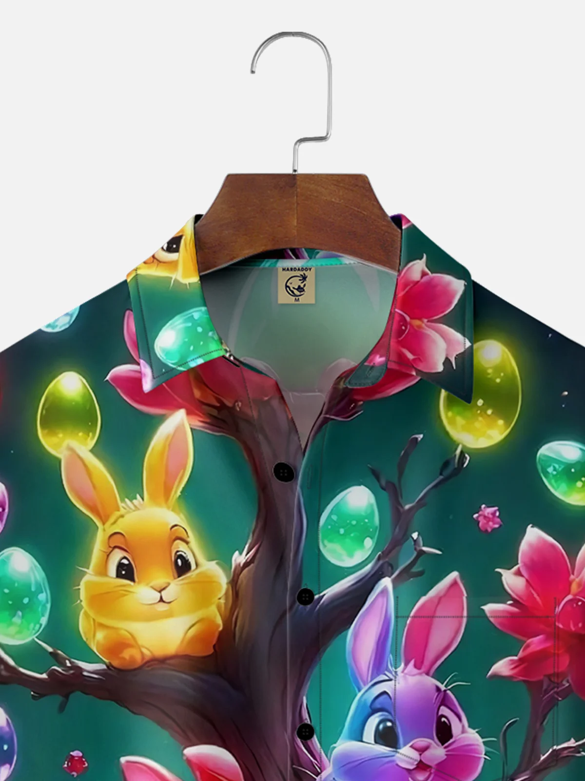Moisture-wicking Happy Easter Dream Bunny Egg Fun Chest Pocket Casual Shirt