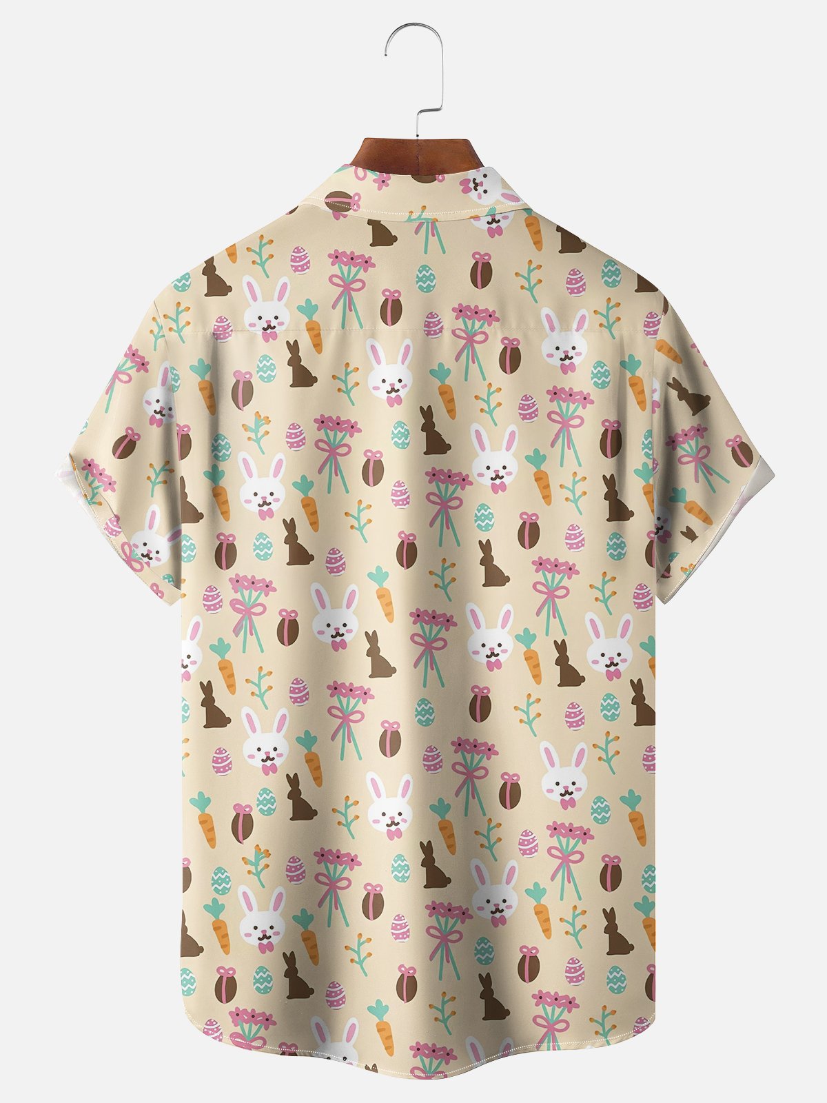 Moisture-wicking Make Easter Great Again Trump Art Avant-garde Chest Pocket Casual Shirt