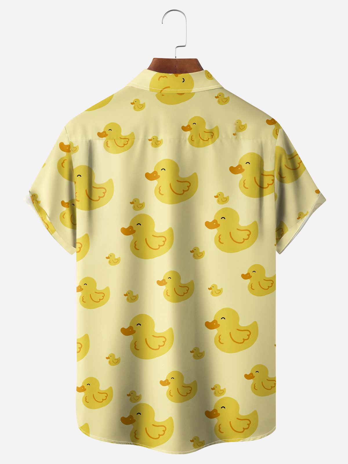 Moisture-wicking Duck Chest Pocket Hawaiian Shirt