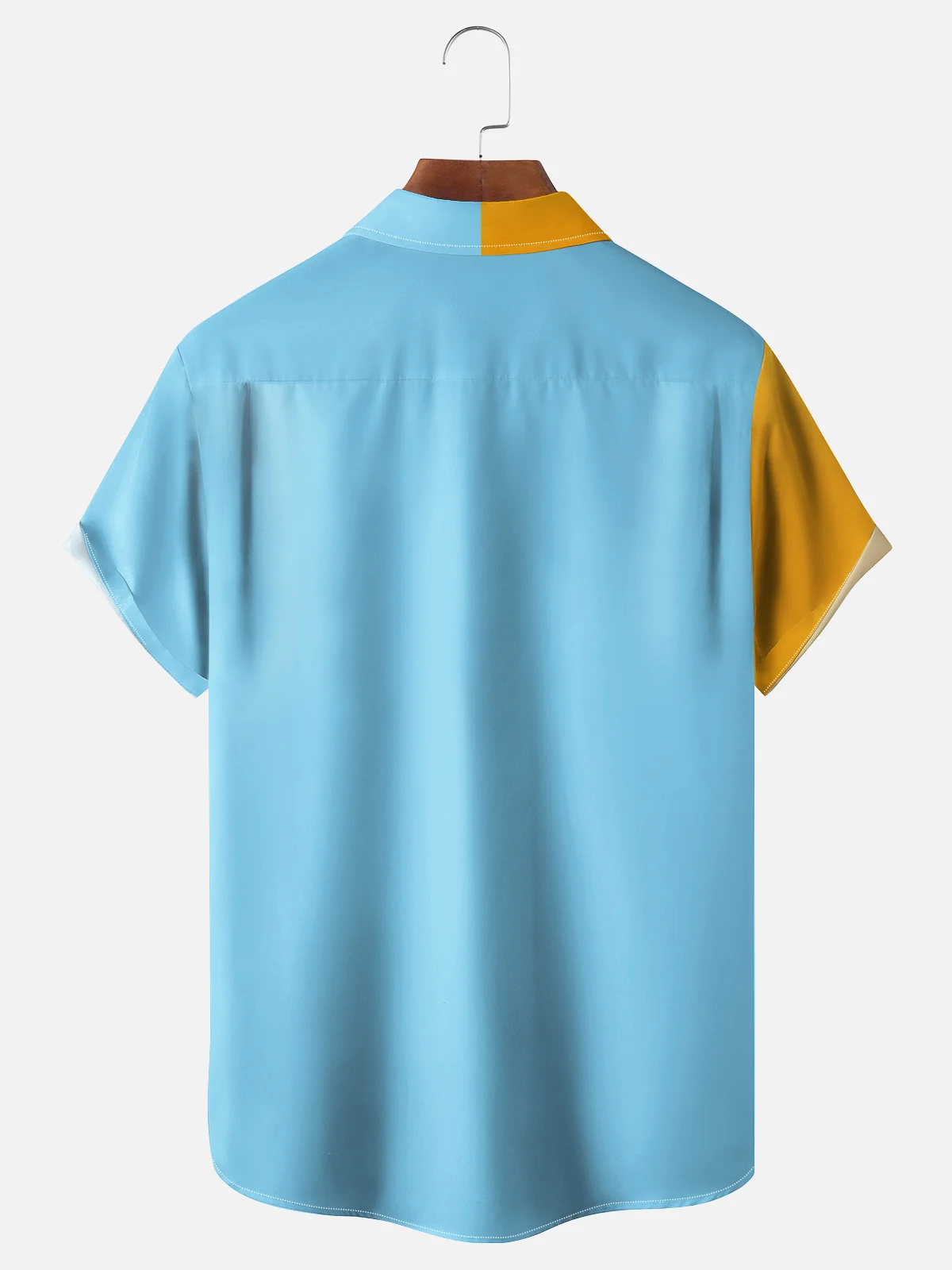 Moisture-wicking Cat Fun Art Young Chest Pocket Bowling Shirt