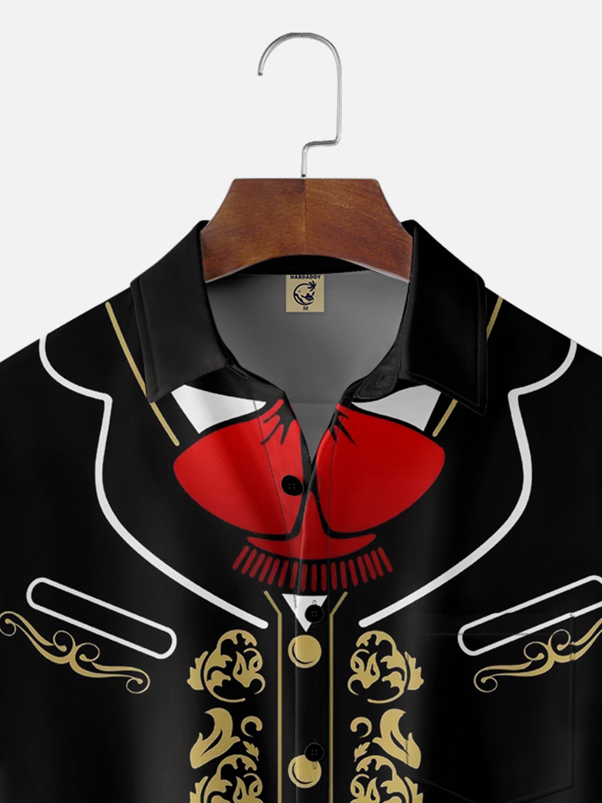 Moisture-wicking Cinco de Mayo Day of the Dead Mexican Ethnic Chest Pocket Casual Shirt