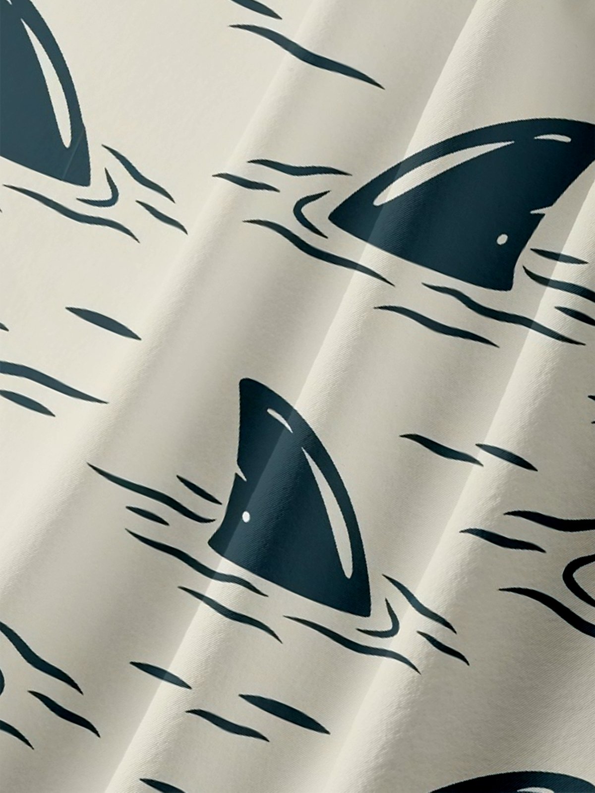 Moisture-wicking Sharks Chest Pocket Hawaiian Shirt