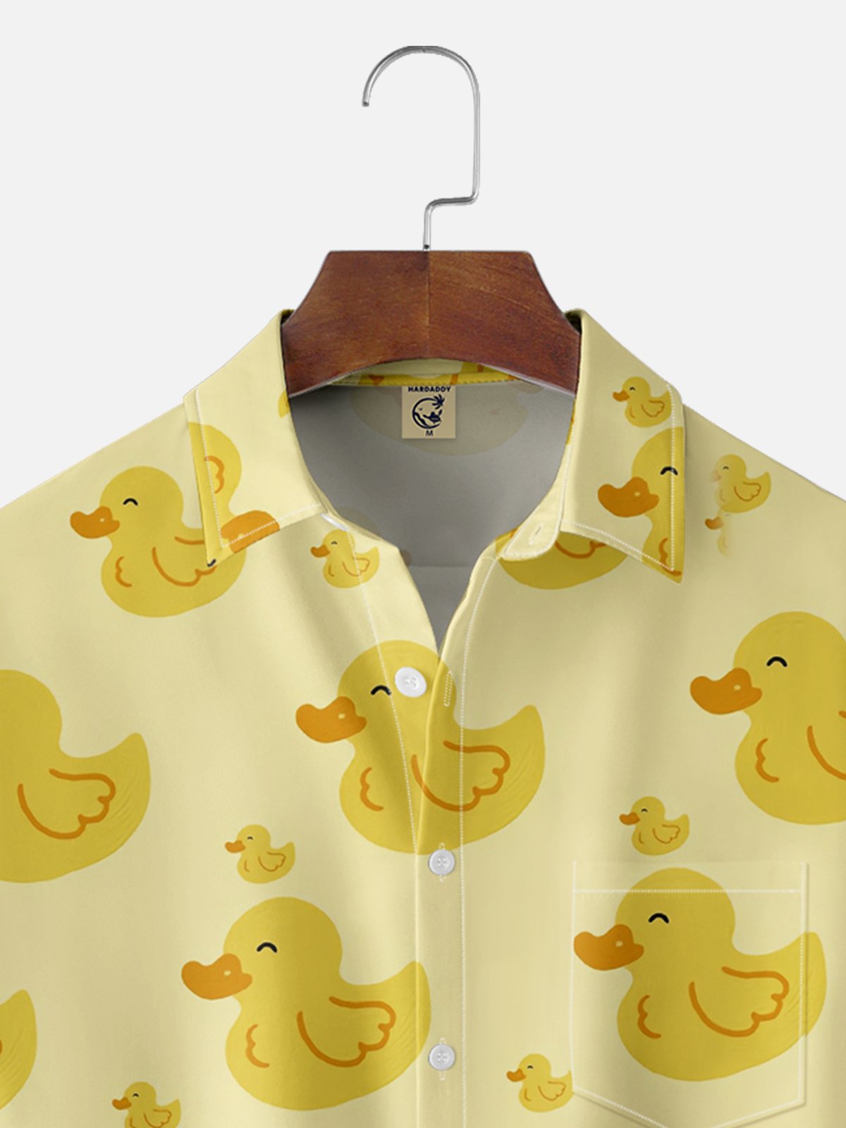 Moisture-wicking Duck Chest Pocket Hawaiian Shirt