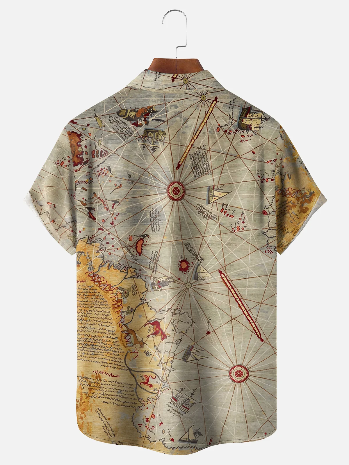Moisture-wicking Trump Fun Art Great American Bay Chest Pocket Casual Shirt
