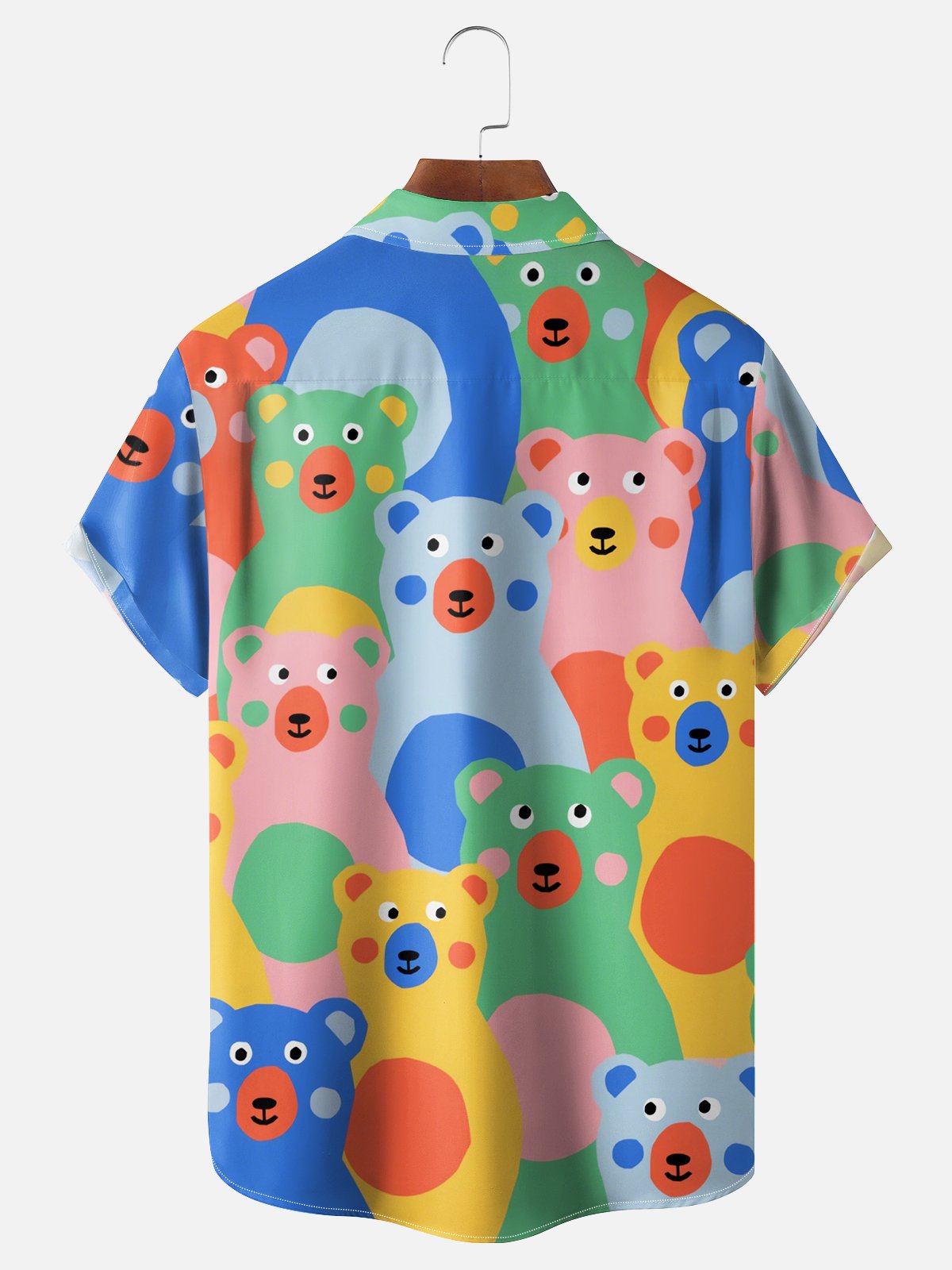 Moisture-wicking Bear Chest Pocket Hawaiian Shirt