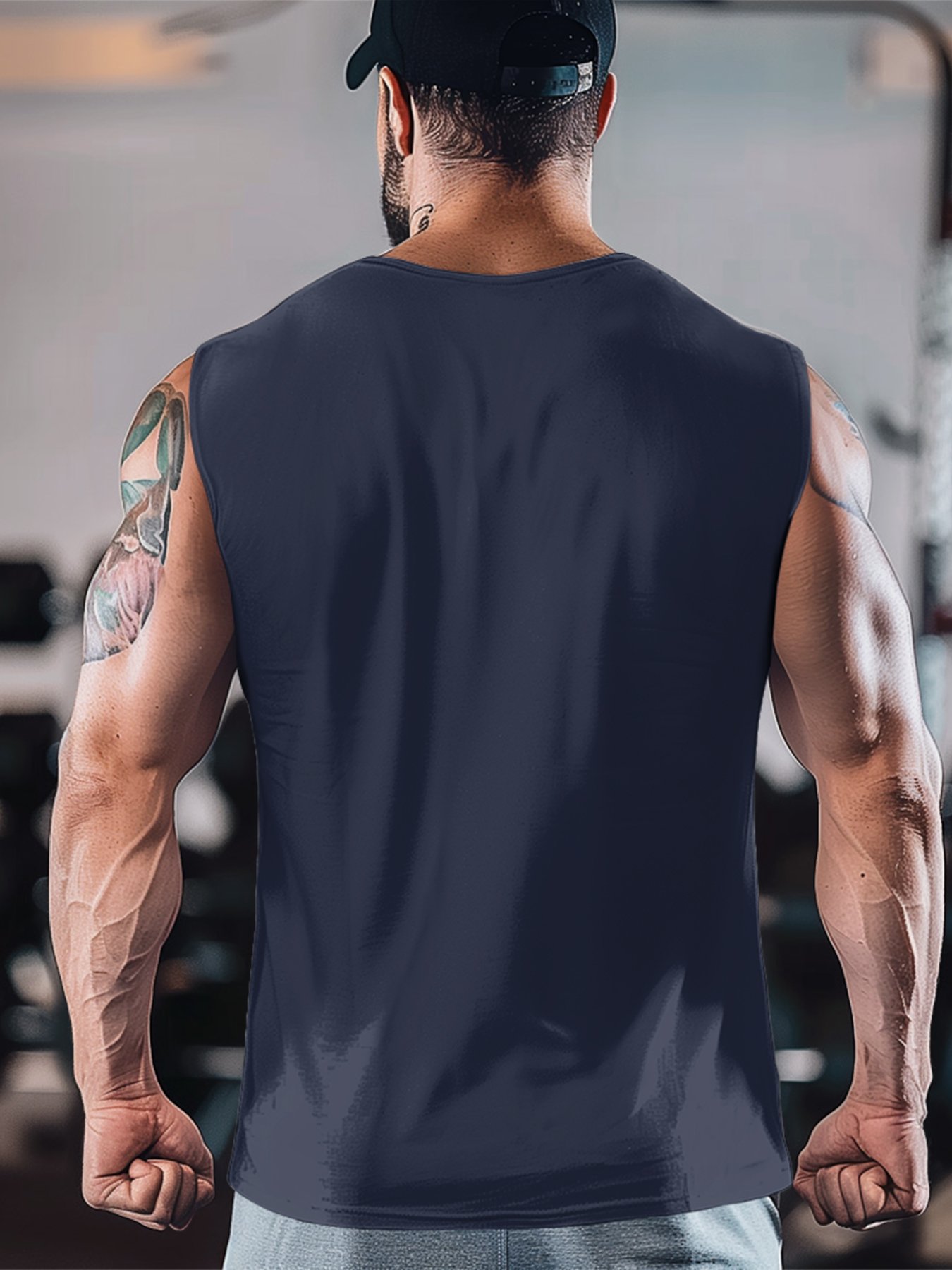 Mens Crewneck Tank Tops Seagull Beach Sleeveless Shirt