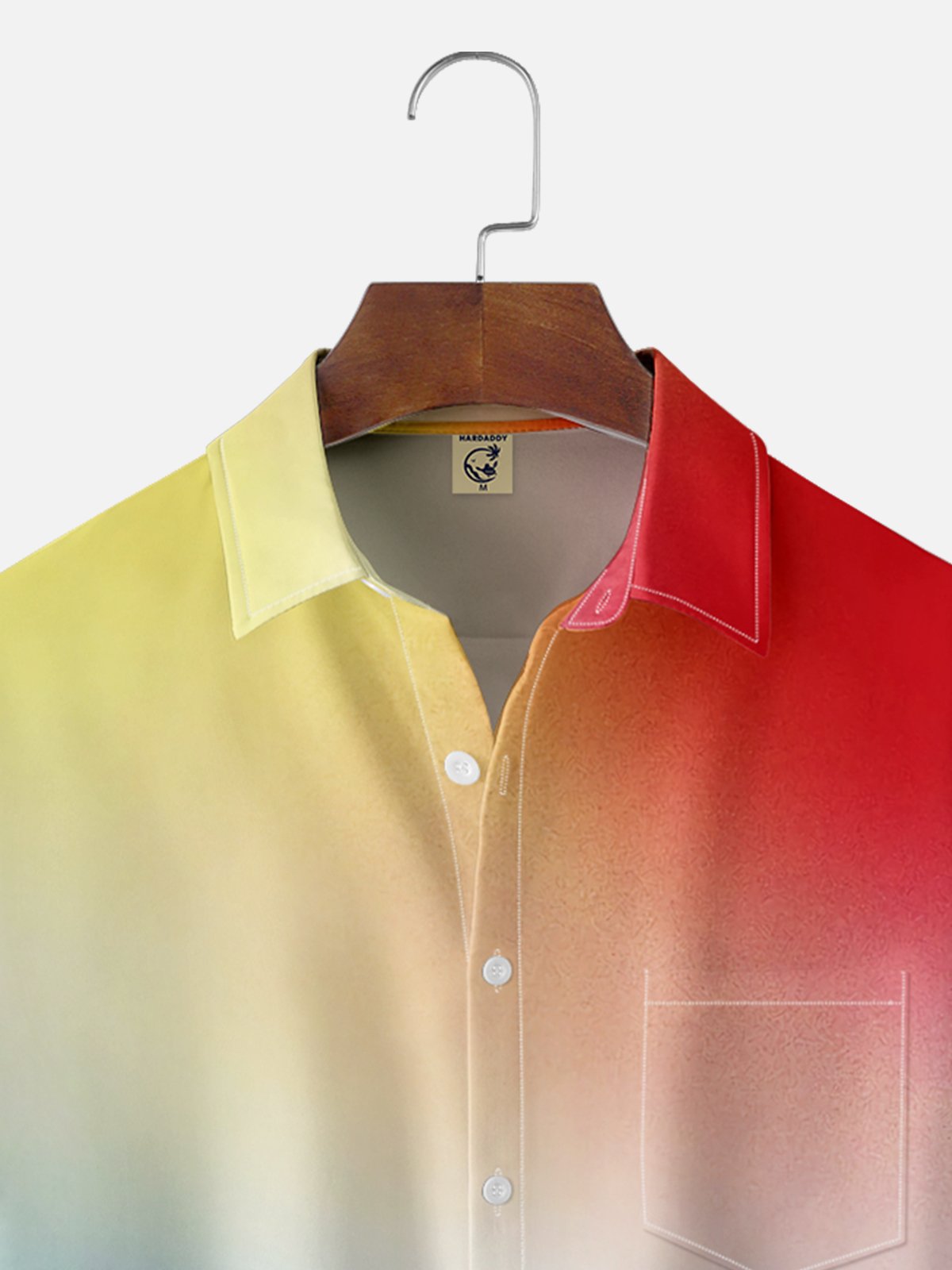 Moisture Wicking Ombre Chest Pocket Hawaiian Shirt