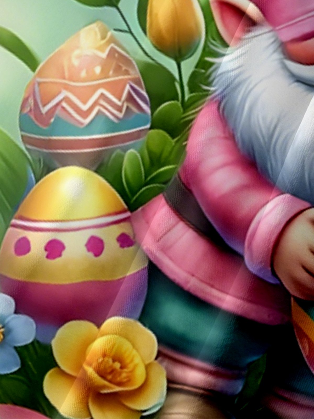 Moisture Wicking Easter Gnome Egg Chest Pocket Hawaiian Shirt