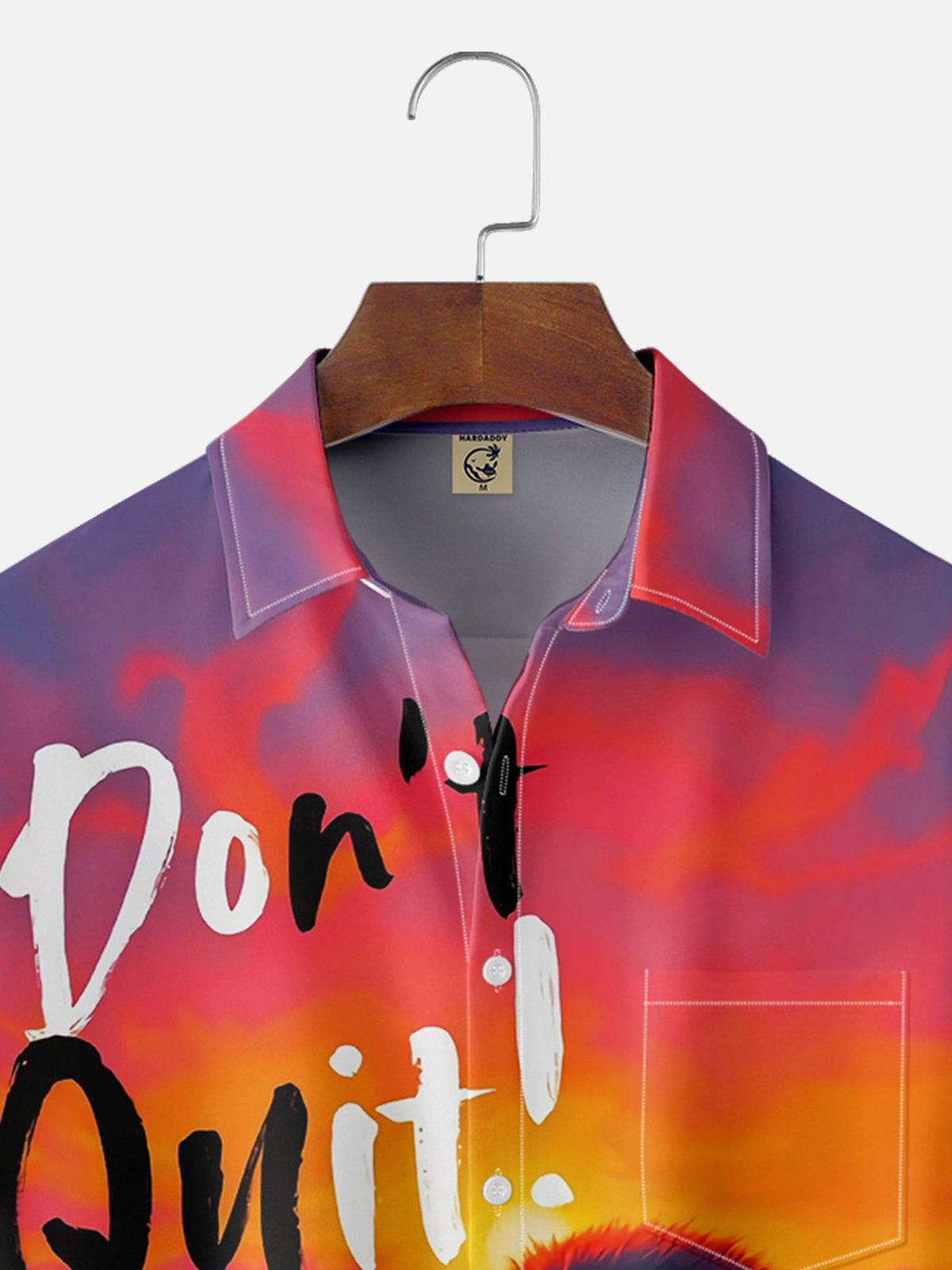 Moisture Wicking Chimp Bigfoot Chest Pocket Hawaiian Shirt