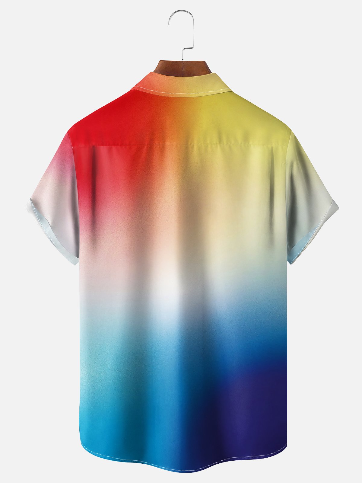 Moisture Wicking Ombre Chest Pocket Hawaiian Shirt