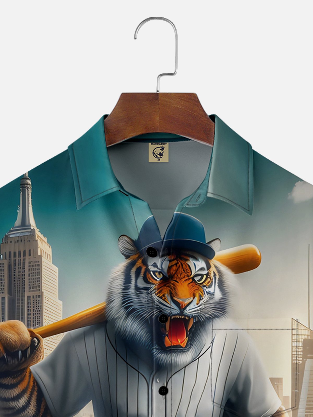 Moisture-wicking Easter Bunny Egg Cross Chest Pocket Casual Shirt