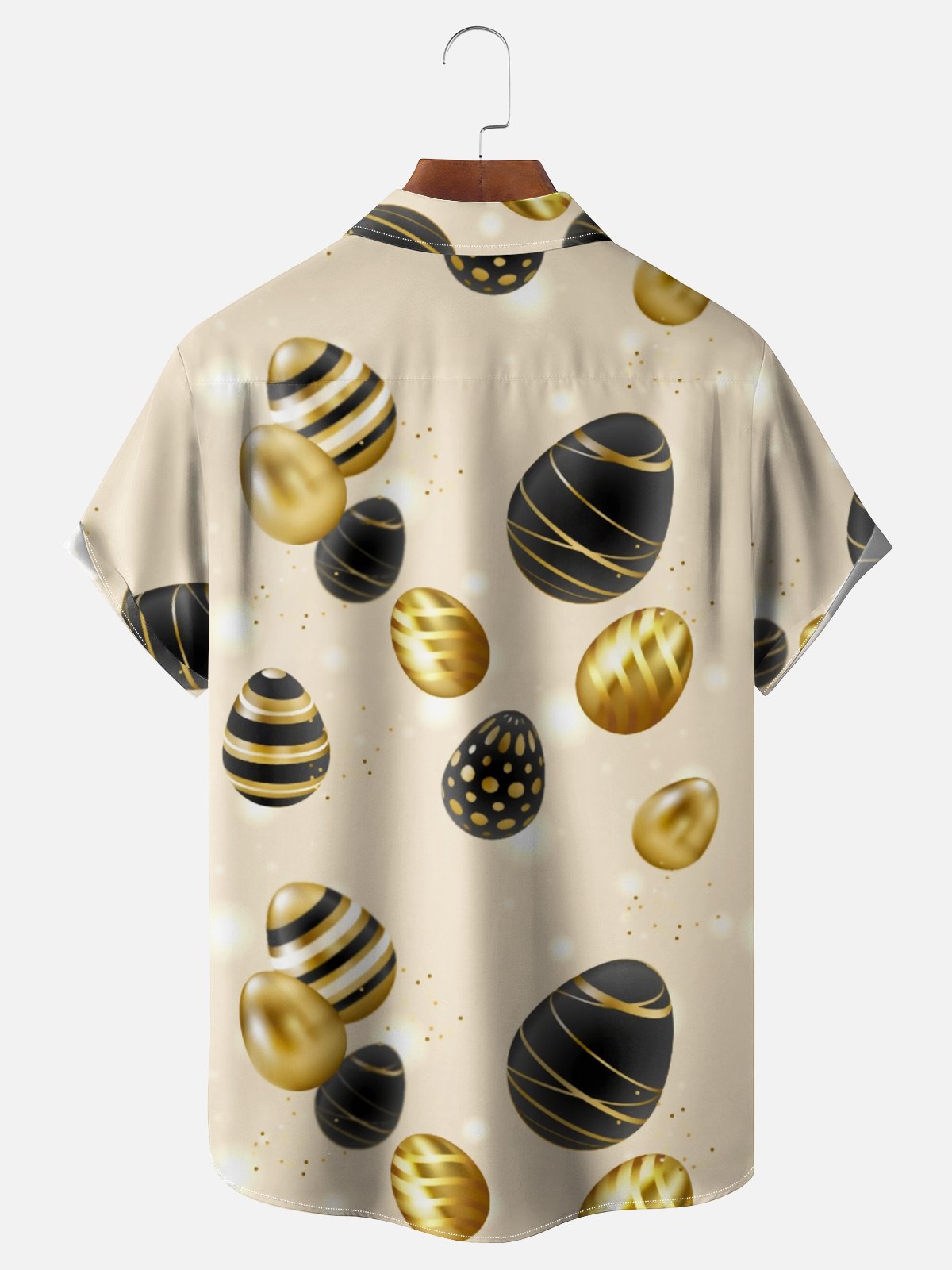 Moisture-wicking Easter Egg Chest Pocket Casual Shirt