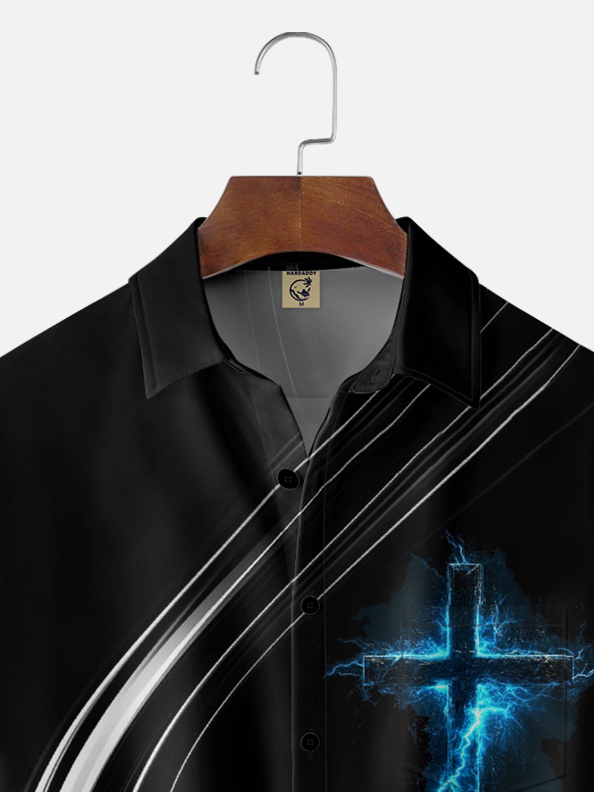 Moisture-wicking Easter Cross Chest Pocket Casual Shirt
