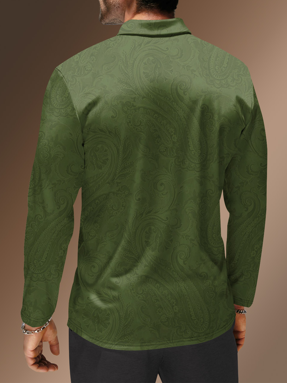 Moisture Wicking Artistic Abstract Ethnic Pattern Golf Polo