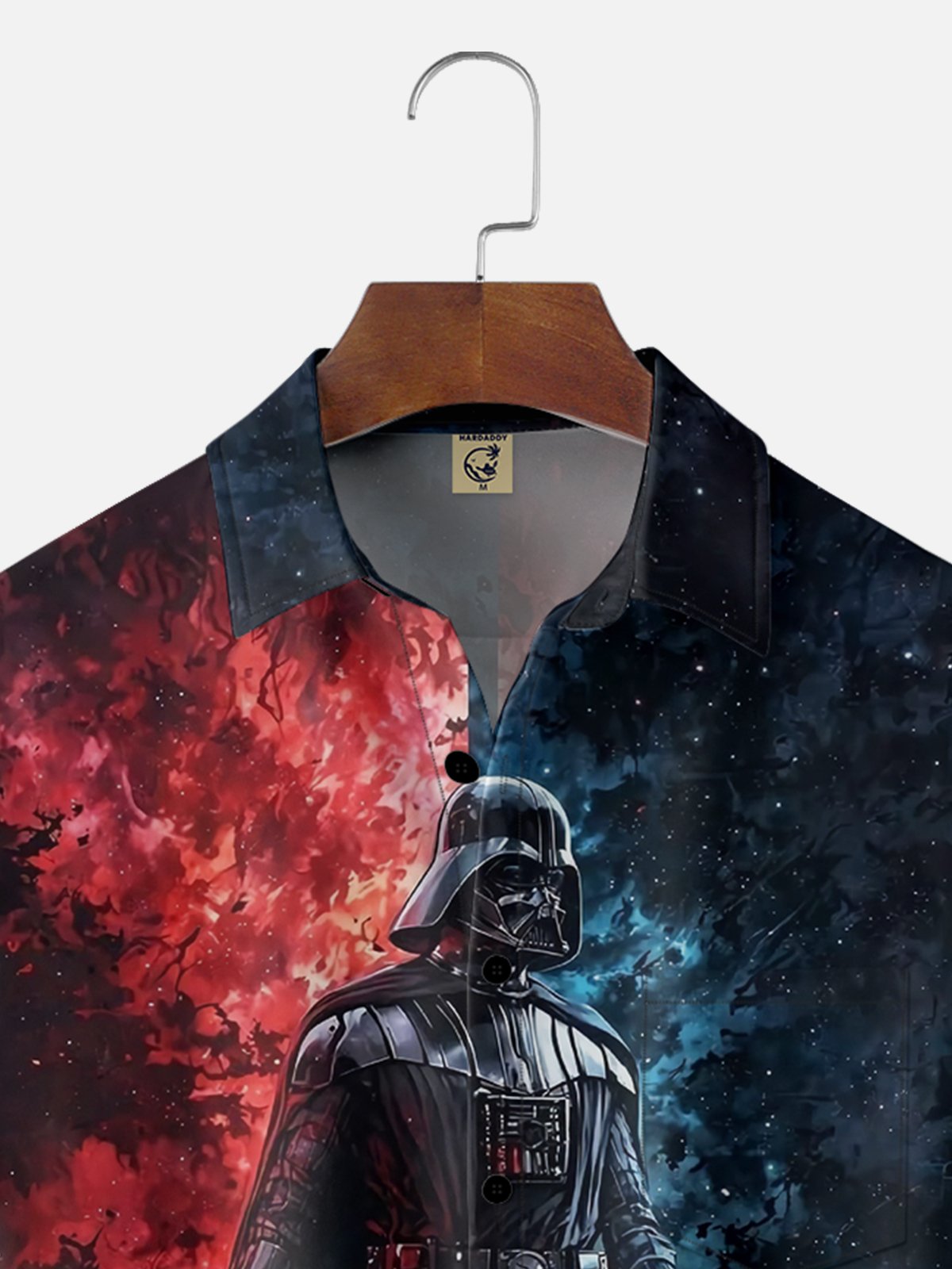 Moisture-wicking Star Technology Universe Planet Chest Pocket Casual Shirt